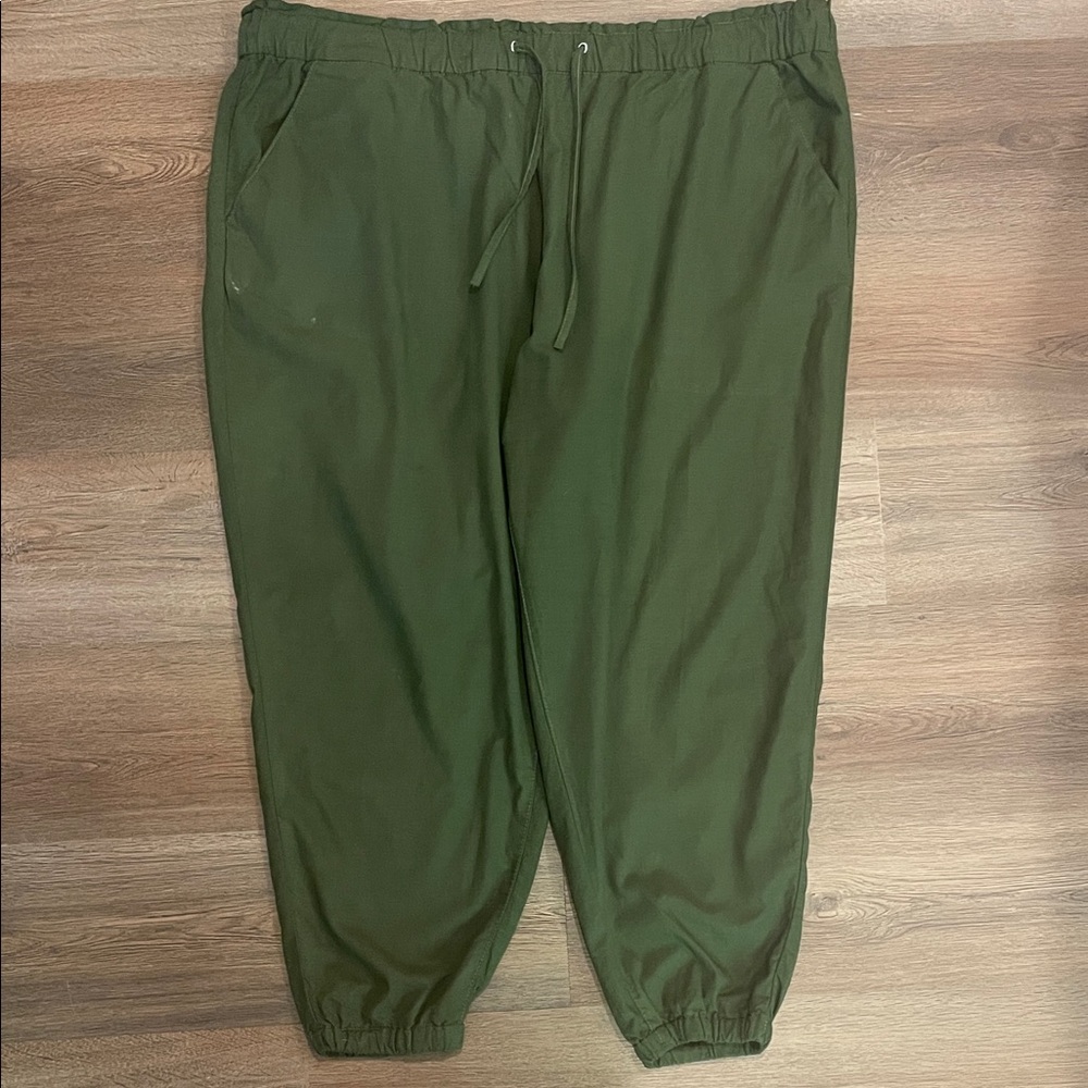 Levi’s Off Duty Jogger Pants Green - Drawstring Waist 22W